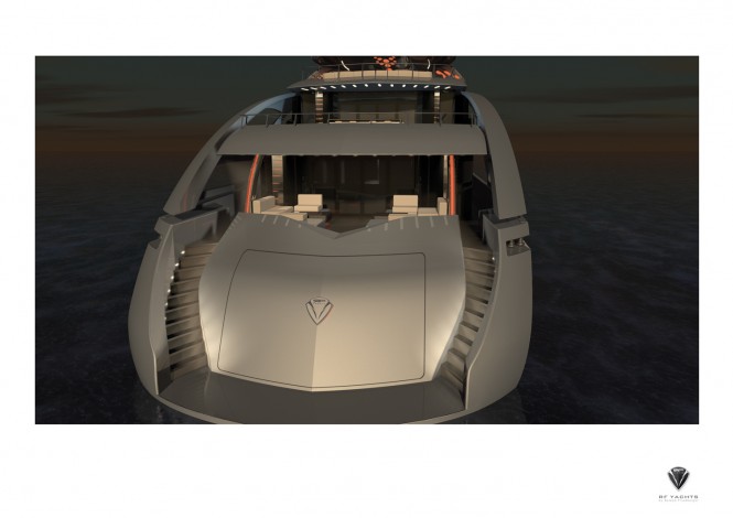 50m Motor Yacht Proxima aft view