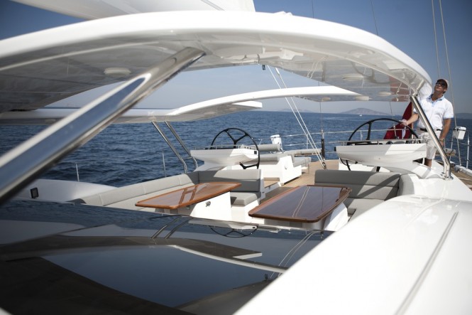 Detail of the first Oyster 100 sailing yacht Sarafin - Oyster 100-01 by Oyster with Dubois and RMK Marine © Copyright Oyster Marine