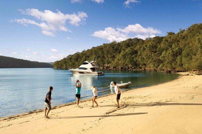 Explore your own private beach as Riviera's space ship, the 53 transports you to yet another idyllic location