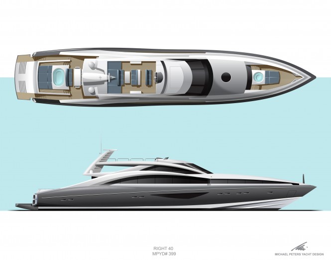 Hodgdon 40m Yacht concept by Michael Peters Yacht Design