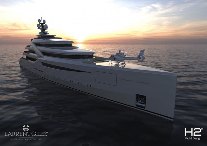 Icon 85m motor yacht concept Britannia by H2 Design