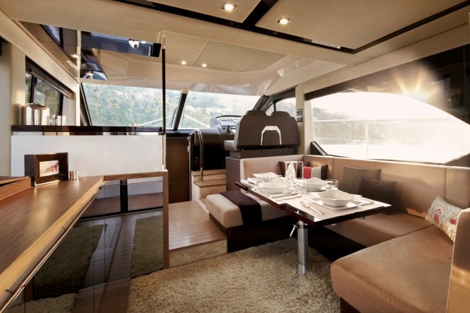 Interior of the Sessa Marine FLY 45 motoryacht