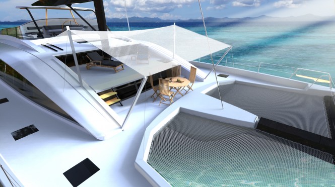 JFA Long Island 85 Catamaran by Marc Lombard - Front deck