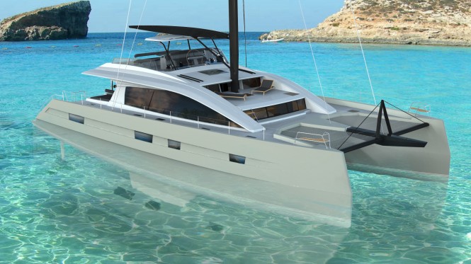 JFA Long Island 85 Catamaran by Marc Lombard - Outside view