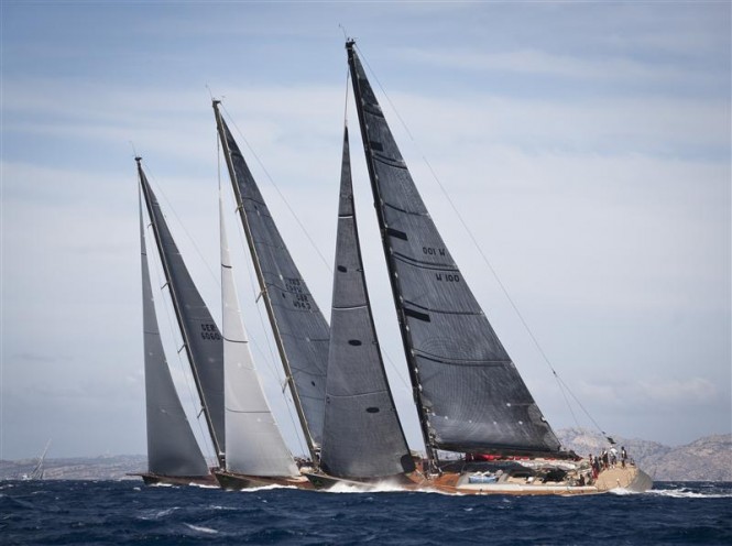 Maxi fleet action on Day 2 - Photo Credit  Rolex - Carlo Borlenghi