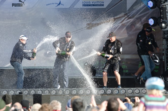 ORACLE Racing Spithill win AC Plymouth Fleet Racing Championship © 2011 ACEARicardo Pinto