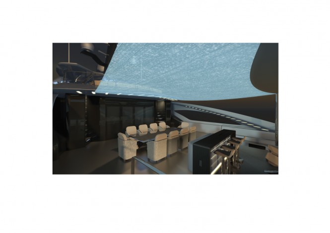 RF Yachts designed superyacht Proxima detail