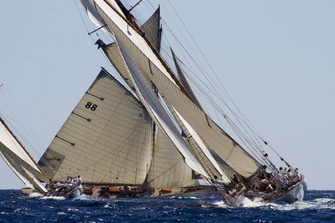 Régates Royales  2011 Champagne conditions for the opening day in Cannes - Copyright Alexis Courcoux  Régates Royales – Trophée Panerai