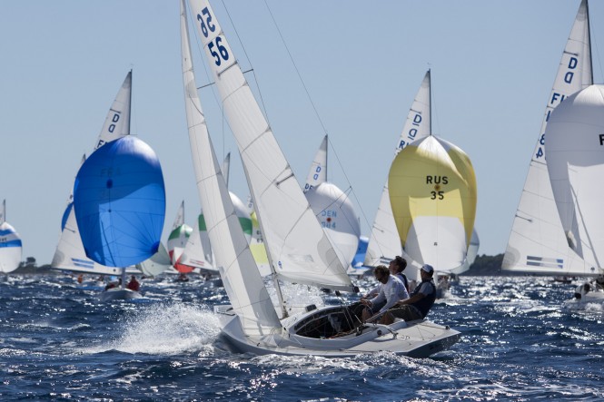 Régates Royales – Trophée Panerai 2011 Italy’s Giuseppe Duca wins in the Dragon class - Photo Alexis Courcoux