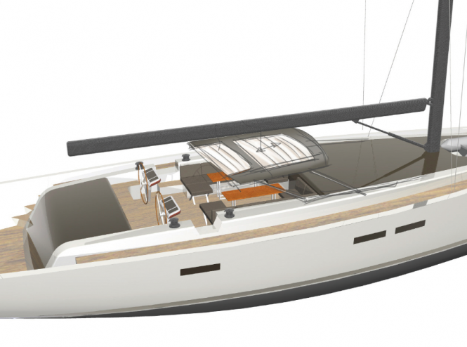 Sailing Yacht Hanse 78 Premium - Cockpit - Bimini