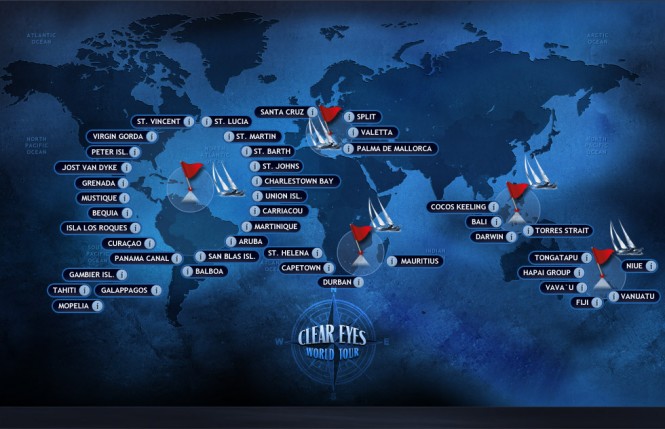 Sailing yacht CLEAR EYES to circumnavigate globe - Photo Credit Clear Eyes