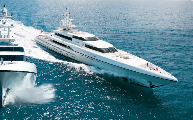The 73 metre-long and only 10-metre-wide superyacht Silver is powered by two MTU diesel engines type 16V 4000 M93 and thus reaches a maximum speed of 27 knots. - Credit Tognum