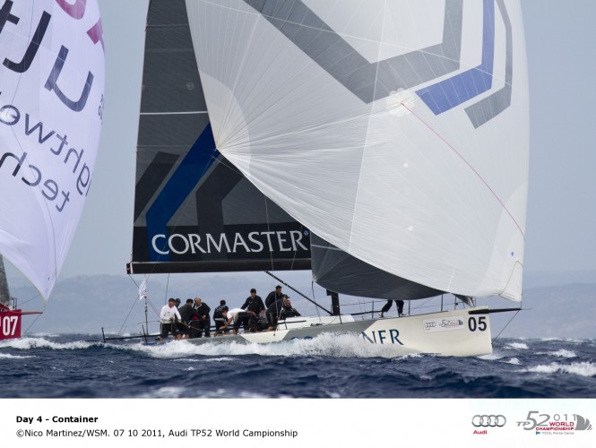 Yacht Container 07 10 2011, Audi TP52 World Championship © Nico MartinezWSM 