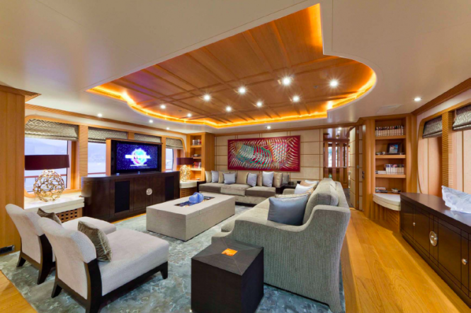 Salon - motor yacht Troyanda by Feadship - Photographer: Marc Paris