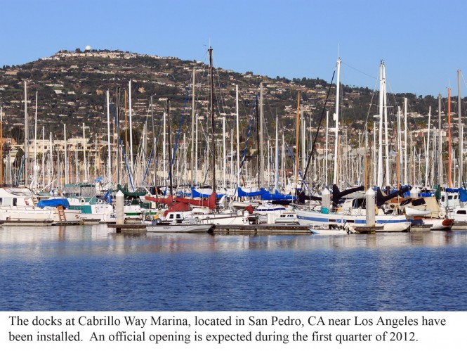 Bellingham Marine installs new docks at the new San Pedro Marina