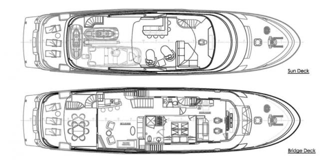 Blood Baron superyacht by Northern Marine - General Arrangements