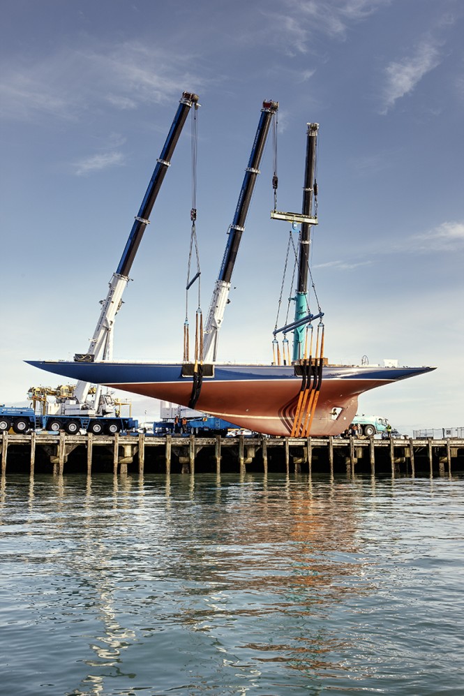 Classic J Class sailing yacht Endeavour launched after refit 
