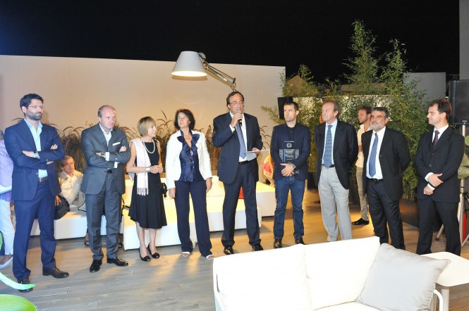 From the left Pompa RODA-Boffi BOFFI-Pozzoli Bestetti LIVING DIVANI-Bocchietto ADI-Perotti President SANLORENZO-Zaniboni DORDONI ARCHITETTI-Minotti BB ITALIA-Buttiglietri SANLORENZO-Gismondi ARTEMIDE