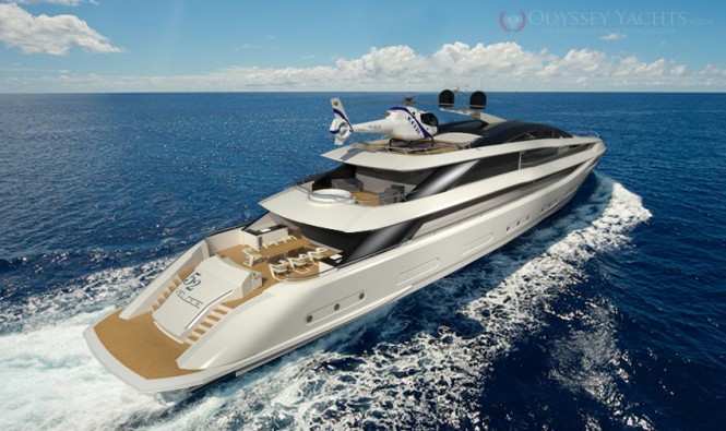 Odyssey Yacht Design motor yacht Veloce on water