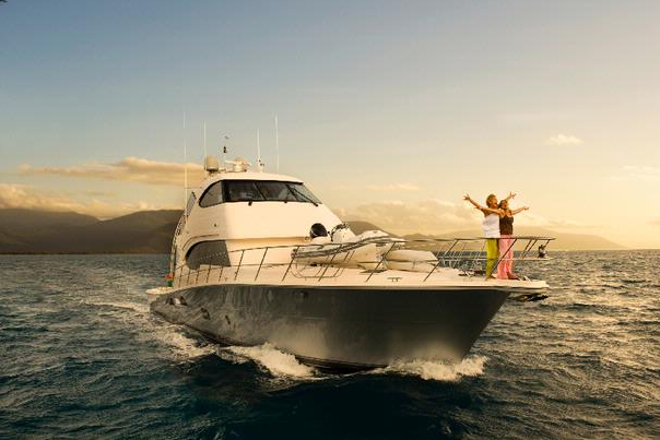 The Riviera 70 Enclosed Flybridge yacht