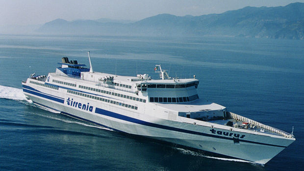 146m fast ferry Capricorn to be converted into a luxury superyacht  - Photo of Capricorn sistership - Credit Tirrenia