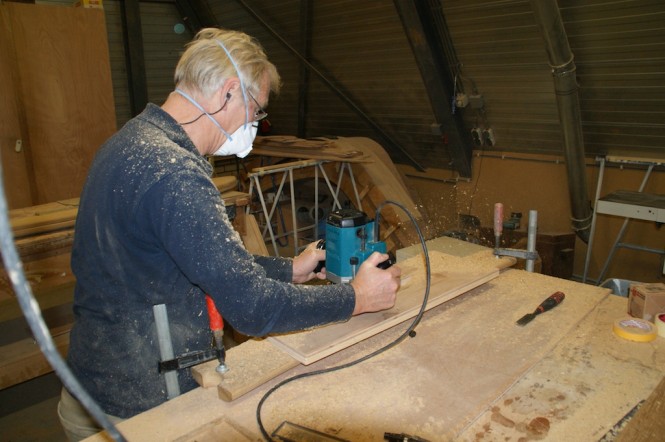 Highly skilled craftsmen at the Mulder Shipyard