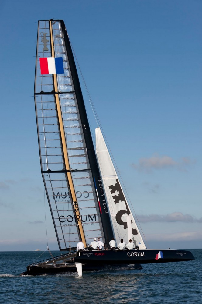 French Energy Team catamaran yacht Corum AC 45