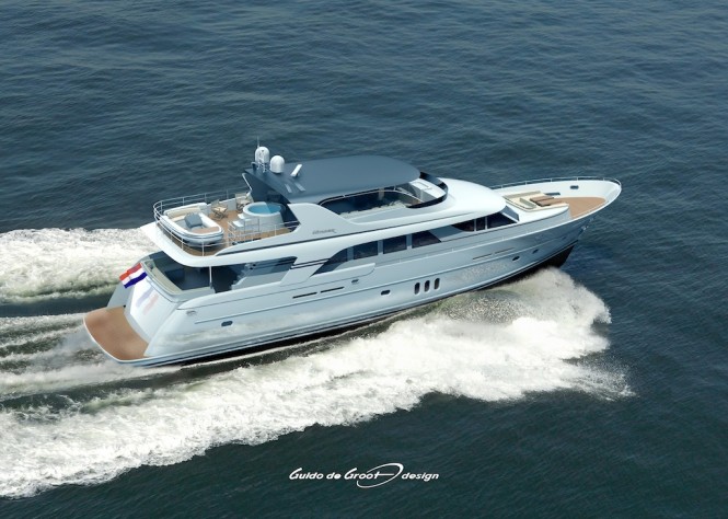 Guido De Groot Designed motor yacht Mulder 98 FLY