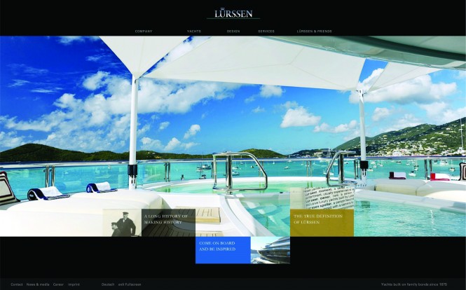 Lurssen Website Screenshot