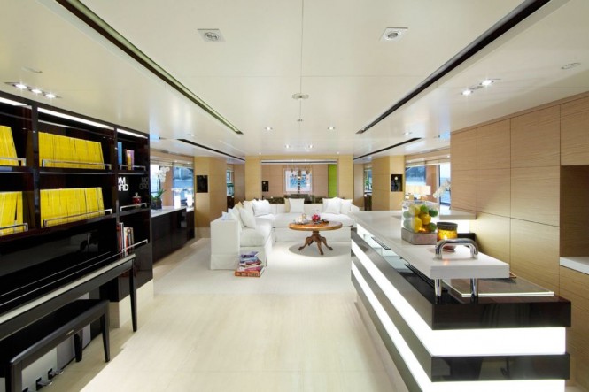 Superyacht TOLD U SO Main Salon by Moroli Design