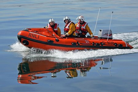 RNLI volunteers in action
