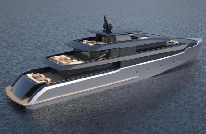 Van Geest 60m luxury yacht - sideview