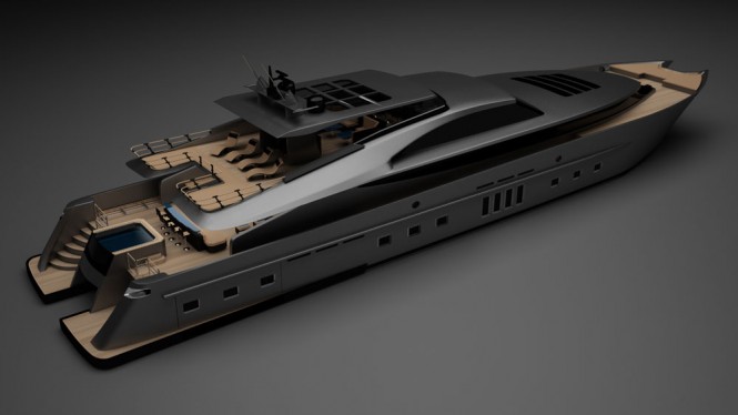 47m Super Cat 154 superyacht - bird's view