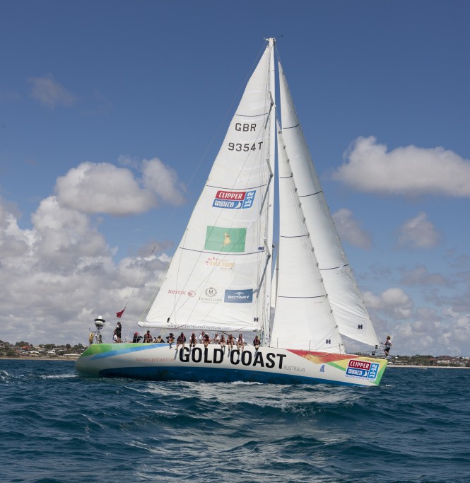 Gold Coast Australia at the start of Race 5 from Geraldton, Western Australia to Tauranga, NZ, in the Clipper 11-12 Round the World Yacht Race