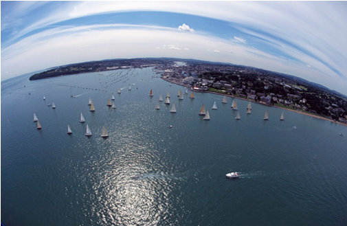 Aerial View of Cowes, Isle of Wight