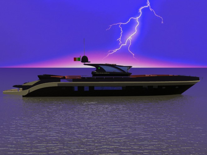 BlackSwan motor yacht Re-Set by Francesco Corda of FJM Powerdesign