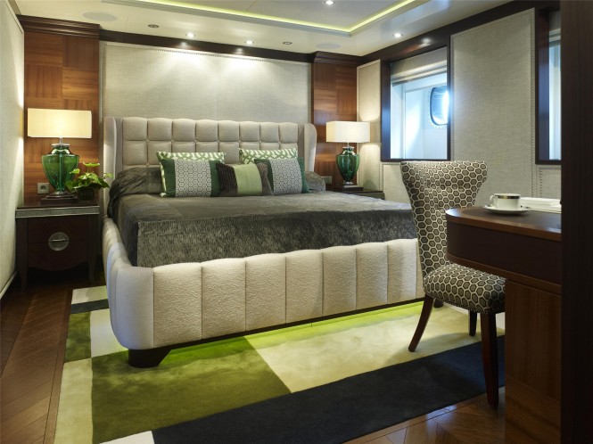 Guest Cabin on Kaiser Superyacht ©David Churchill