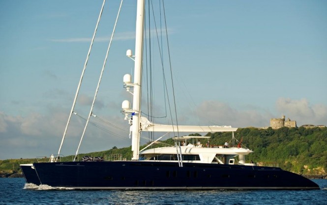 Luxury catamaran yacht Hemisphere-Courtesy of Pendennis Shipyard