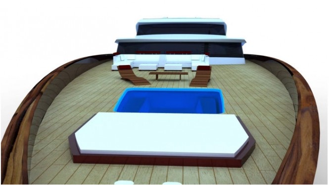 On board luxury yacht N-DOUR