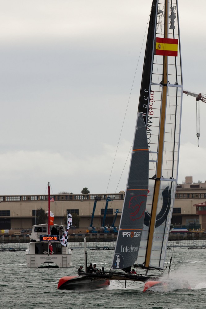 Sailing Team Green Comm Racing - Photo ACEA Gilles Martin Raget - San Diego 2011 - 34 Americas Cup