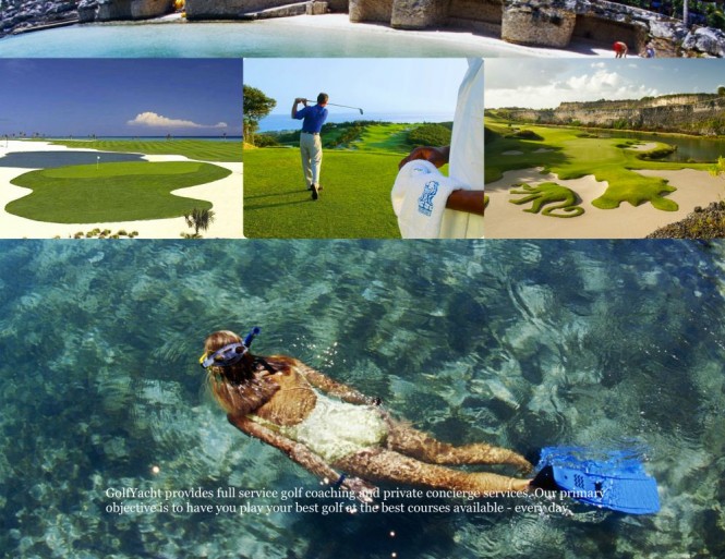 USA Luxury Golf Yacht Charter Vacations on motor yacht STARGAZER