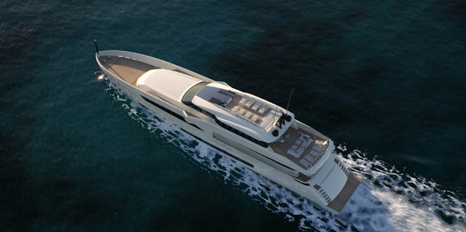 Wider 150 superyacht - Bird´s View