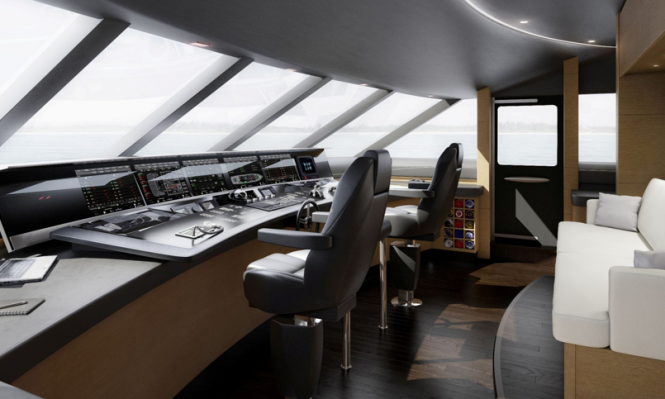 40m Princess motor yacht - Helm