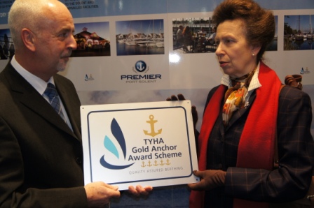 5 Gold Anchors award from the hands of Princess Anne