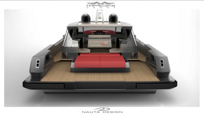 78´ Maori Yacht - rear view