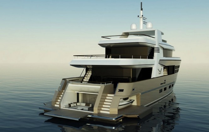 Drettmann Explorer Yacht - rear view