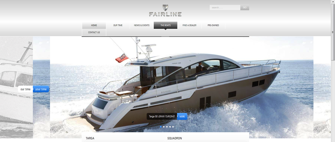 Fairline website