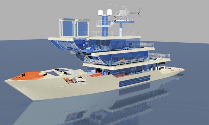 Francesco Corda designed superyacht Terraced