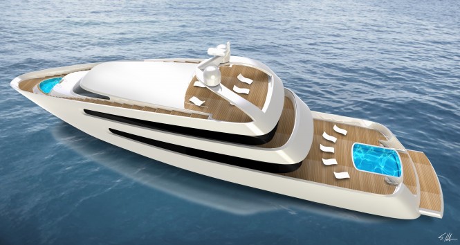 Henderson Luxury Yacht PRIONA - view from above
