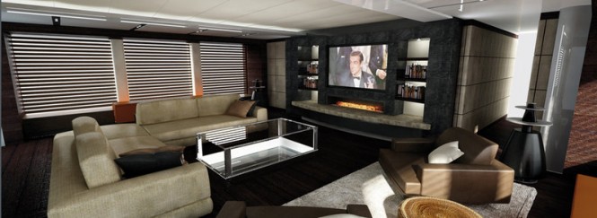 Luxurious Interior on board Super Yacht Mars